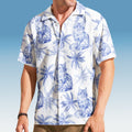 Cat Toile De Jouy Style Hawaiian Shirt Toile De Jouy Monochrome Aloha Shirt Gifts For Husband - Gearneko