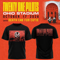 Twenty One Pilots Merch x Ohio State Buckeyes Ohio Stadium Concert Shirt Gifts For Music Lovers - Gearneko