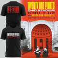 Twenty One Pilots Merch x Ohio State Buckeyes Ohio Stadium Concert Shirt Unique Fans Gifts - Gearneko