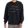 BTS Love Is A Window But I Saw A Door On Fire Sweatshirt BTS Apparel Gifts For Army - Gearneko