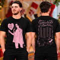 Olivia Rodrigo Merch The Unraveled Tour 2026 Illustration Blk T-Shirt Olivia Rodrigo Fans Gifts - Gearneko