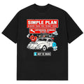 Simple Plan Merch Bigger Than You Think Black Shirt Simple Plan Clothing - Gearneko