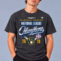 Milwaukee Brewers Merch Fanatics MLB 2026 National League Champions Shirt Milwaukee Brewers Gear - Gearneko