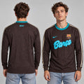 FC Barcelona X Goft Wang Long Sleeve Shirt FC Barcelona Clothing Best Gifts For Soccer Lovers - Gearneko
