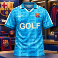 FC Barcelona Tyler The Creator GOLF WANG V-Neck Shirt FC Barcelona Clothing Soccer Lover Gifts - Gearneko