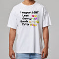 I Support LGBT Lean Guns Bands Shirt Funny LGBTQ Parody Tee Gifts For Besties - Gearneko