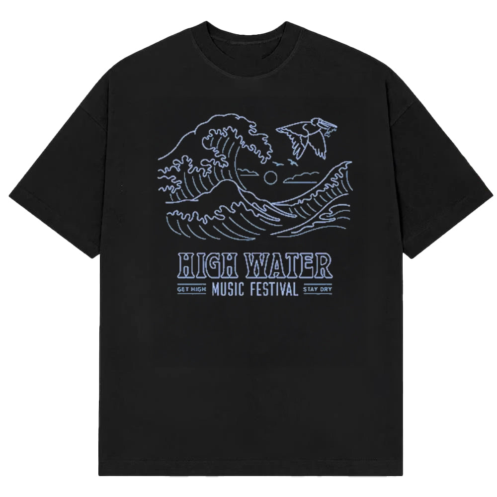 Official High Water Music Festival Get High Stay Dry Jack Johnson Death Cab For Cutie The Revivalists Mt Shirt - Gearneko