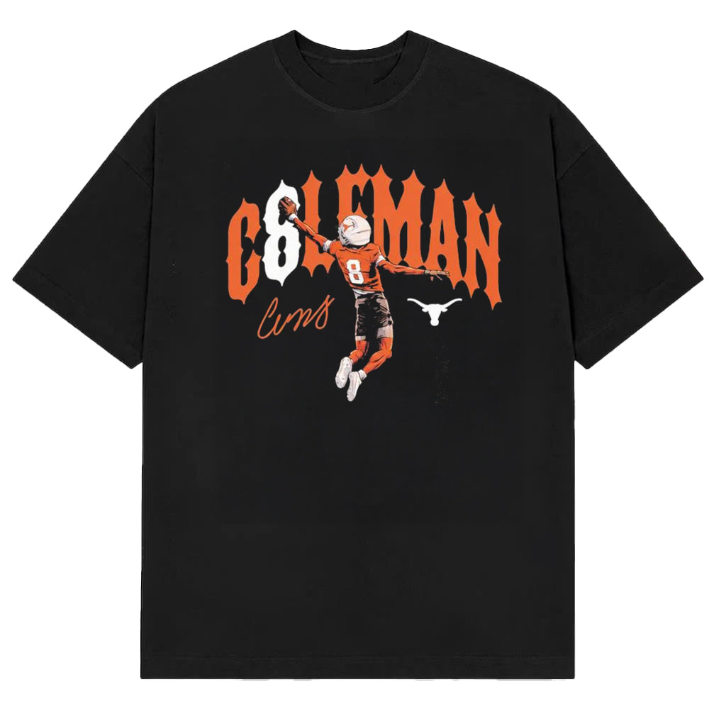 2026 Texas Longhorns Coleman T-Shirt Texas Longhorns Merch Football Fan Gear - Gearneko