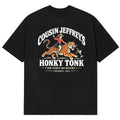 Cousin Jeffrey™s Honky Tonk Cowgirl Riding Tiger Cincinnati Ohio T-Shirt Best Gifts For Country Fans - Gearneko