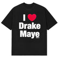 Drake Maye Merch New England Patriots x FC Bayern Munchen T-Shirt I Love Drake Maye Shirt - Gearneko