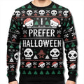 I Prefer Halloween Ugly Christmas Sweater Spooky Halloween Clothing - Gearneko