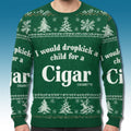 I Would Dropkick A Child For A Cigarette Ugly Sweatshirt Funny Saying Xmas Apparel - Gearneko