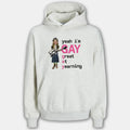 Hayley Williams Merch Yeah I'm Gay Great At Yearning Hoodie Gifts For Hayley Williams Fans - Gearneko