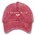 I Stand With Greenland Hat Hands Off Greenland Baseball Cap Presents For Patriots - Gearneko