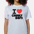 I Heart Chunky Boys T-Shirt Romantic Meme Clothing Best Gifts For Girlfriend - Gearneko