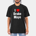 I Love Drake Maye T Shirt New England Patriots Clothing Gifts For Drake Maye Fans - Gearneko