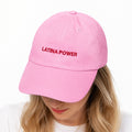Latina Power Pink Hat Women's Rights Baseball Cap Presents For Supporters - Gearneko