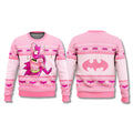 Pink Batman Funny Christmas Ugly Sweater Funny Xmas Clothing Batman Lovers Gifts - Gearneko