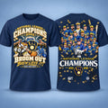 Brewers 4 0 Dodgers NL Champions 2026 Broom Out Roster Shirt Football Fans Gifts - Gearneko