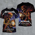 Metallica Life Burns Faster Tour T-Shirt Metallica Clothing Gifts For Metalheads - Gearneko