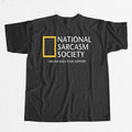 National Sarcasm Society T-Shirt National Geographic Logo Shirt Unique Gifts For Brothers - Gearneko