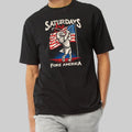 Saturdays Are Fore America Shirt Funny Saying Tee Gift Ideas For Golf Dad - Gearneko