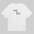 Sad And Gay White T-Shirt Funny LGBTQ Clothing Presents For Boyfriend - Gearneko