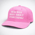 Nicki Was Right About Everything Hat Funny Nicki Minaj Baseball Cap - Gearneko