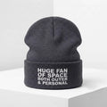 Huge Fan Of Space Both Outer And Personal Beanie Astrophile Merch Best Gifts - Gearneko