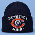 Chicago Bears Football Crown Their Ass Beanie Chicago Bears Merch Football Lovers Gifts - Gearneko