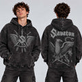 Sabaton Merch Never Surrender Legends 1st Anniversary Vintage Washed Hoodie Sabaton Apparel Gifts For Fans - Gearneko