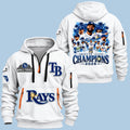 Tampa Bay Rays 2026 AL Champions World Series Half Zip Hoodie Tampa Bay Rays Apparel Best Fan Gear - Gearneko