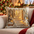 Wonderland Passage Winter Quilted Pillow Case Best Christmas Decor Xmas Gifts For Wife - Gearneko