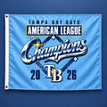 Tampa Bay Rays 2026 American League Champions Locker Room Flag Tampa Bay Rays Merch - Gearneko