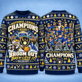 Brewers 4 0 Dodgers NL Champions 2026 Ugly Christmas Sweater Best Xmas Gifts For Brew Crew - Gearneko