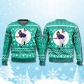 Randy Johnson Hits The Bird Christmas Ugly Sweater Randy Johnson Xmas Clothing - Gearneko