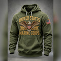 United States Marine Corps Eagle Pullover Hoodie Veterans Day Gift For Men - Gearneko