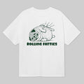 Pug Dog Rolling Fatties White T-Shirt Funny Pug Massage Shirt Gifts For Dog Lovers - Gearneko