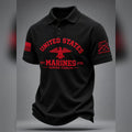 United States Marines Semper Fidelis Polo Shirt Veteran Appreciation Gift - Gearneko