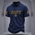 United States Navy Anchor Polo Shirt Proud Veteran Fan Gear - Gearneko