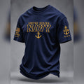 United States Navy Anchor T Shirt Patriotic Gift For Veterans - Gearneko
