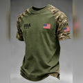 USA Veteran Camo Graphic Shirt Proud Veteran Fan Gear - Gearneko
