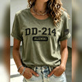 Womens DD 214 Alumni T Shirt Proud Veteran Fan Gear - Gearneko