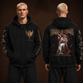 Cradle Of Filth Merch Tee The Screaming Of The Valkyries Zip Hoodie Cradle Of Filth Apparel - Gearneko