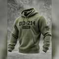 DD 214 Alumni Waffle Hoodie Checkered Hoodie American Military Tribute Apparel - Gearneko