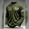DD 214 Alumni Waffle Shirt Waffle Knit Long Sleeve Shirt American Military Tribute Apparel - Gearneko