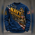 Navy Veteran Honor Service Sacrifice Crewneck Sweatshirt Patriotic Gift For Veterans - Gearneko
