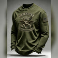 US Army Established 1775 Waffle Knit Long Sleeve Shirt Military Retirement Apparel - Gearneko