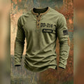 DD 214 Alumni Henley Henley Shirt Military Retirement Apparel - Gearneko