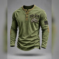 DD 214 Alumni Henley Henley Shirt Veterans Day Gift For Men - Gearneko